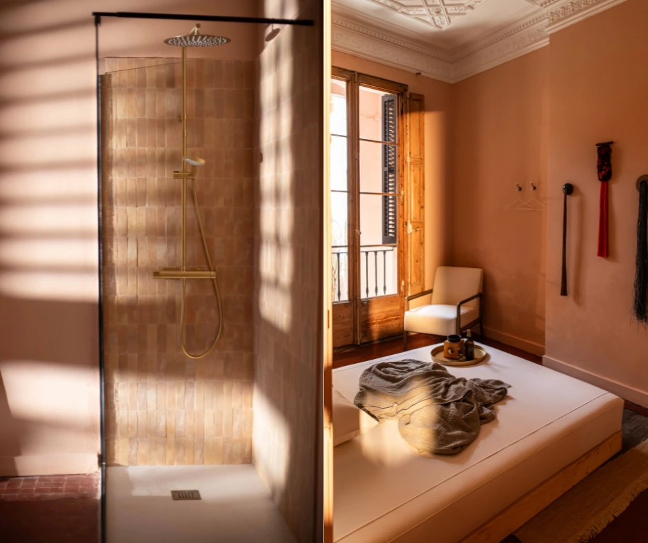 Masaje erótico en Barcelona | Masajistas tántricas | Bliss Barcelona | Blog | Suite con ducha y cama para encuentros sensuales y masajes | Foto #5