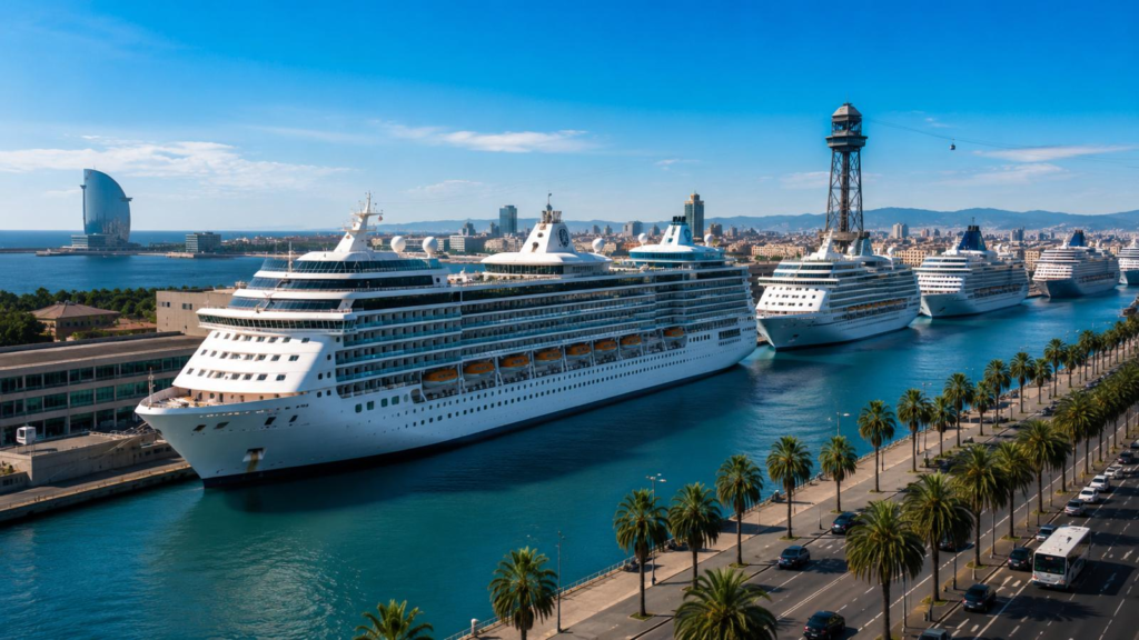 Masaje erótico tantricos | Bliss Barcelona | Blog | Crucero a Barcelona | Cruceros atracados en el Puerto de Barcelona durante la temporada de cruceros. | Foto #01